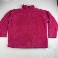 Eddie Bauer Women  s Plush Fleece 1/4 Zip Pullover Pink Size 2X