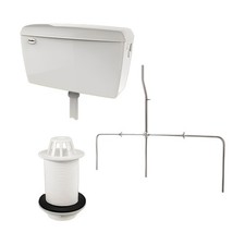 RAK Concealed Auto 13.5L 3 Urinals Cistern Sparge Pipe Back Inlet Spreader Waste