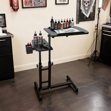 Tattoo Arm Rest Mobile Work Station Stand Desk Table Workbench Tray Portable USA