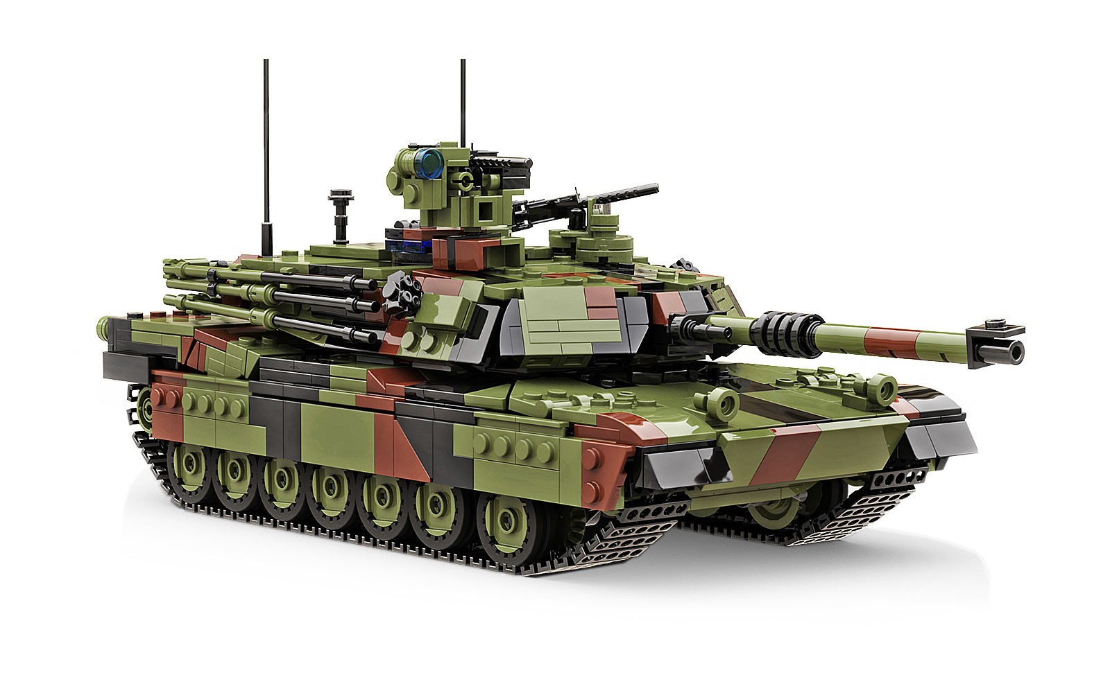 Build Army M1A2 Abrams Main Battle Tank Brick Build Model Kit