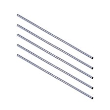 5 PACK 60 in Fixed Cylinder Shower Rod in Polished Chrome