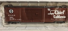 Proto 2000 HO RTR 50' Double Door Automobile Box Car Santa Fe 10407 Super Chief