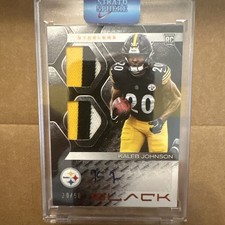 2025 Panini Black Kaleb Johnson Rookie Patch Auto Dual Patch 20/50 JERSEY #