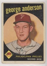 1959 Topps Sparky Anderson (Called George on Card) #338 Rookie RC HOF 3d5. rookie card picture