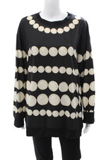 Moschino Boutique Womens Pullover Sweatshirt Black Long Sleeve Size 12