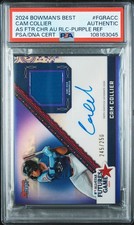 2024 PURPLE REFRACTOR #FGRACC CAM COLLIER 245/250 PSA AUTHENTIC AUTO AUTHENTIC