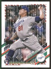 2021 Topps Holiday #HW166 Victor Gonzalez RC Los Angeles Dodgers 45828