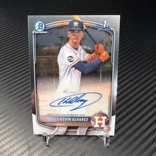 2025 Bowman Chrome Kevin Alvarez Auto 1st Prospect #CPA-KA Astros 🔥⚾️🔥🔥