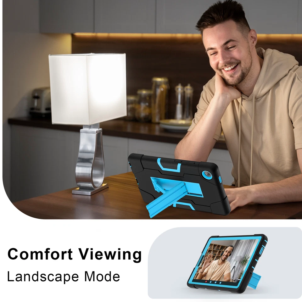 For Lenovo Tab One/Tab K9 2025 (TB-305FU) 8.7 inch Case Shockproof Kickstand - Image 4 of 4