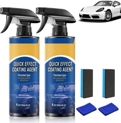 2pack Quick Effect Coating Agent,Advanced Ceramic Spray Coating,Multi-Functional