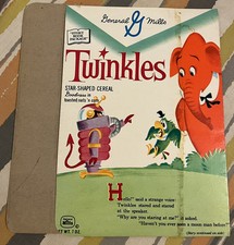 Cereal Box 1960 General Mills Twinkles
