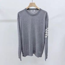 Thom Browne Diagonal Armband Merino Wool Knit Grey 153446767