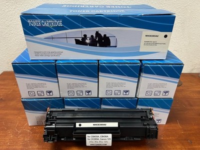 10pk - Compatible Toner Cartridge for Canon 125, HP 35A, CE285A 85A, CB436A 36A
