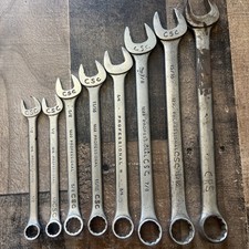 Set Of 8 Proto Professional Sae Combination Wrenches Made In The Usa