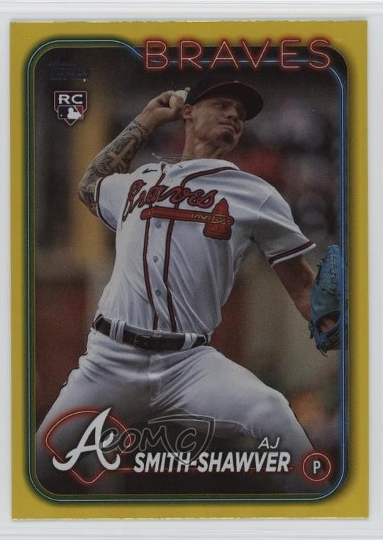 2024 Topps Series 1 Yellow Foil AJ Smith-Shawver #117 14ij