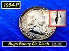 1954-P Bugs Bunny ➫ Toned Both Sides ➫ "BU" ➫ "FBL" ➫ 154Bt