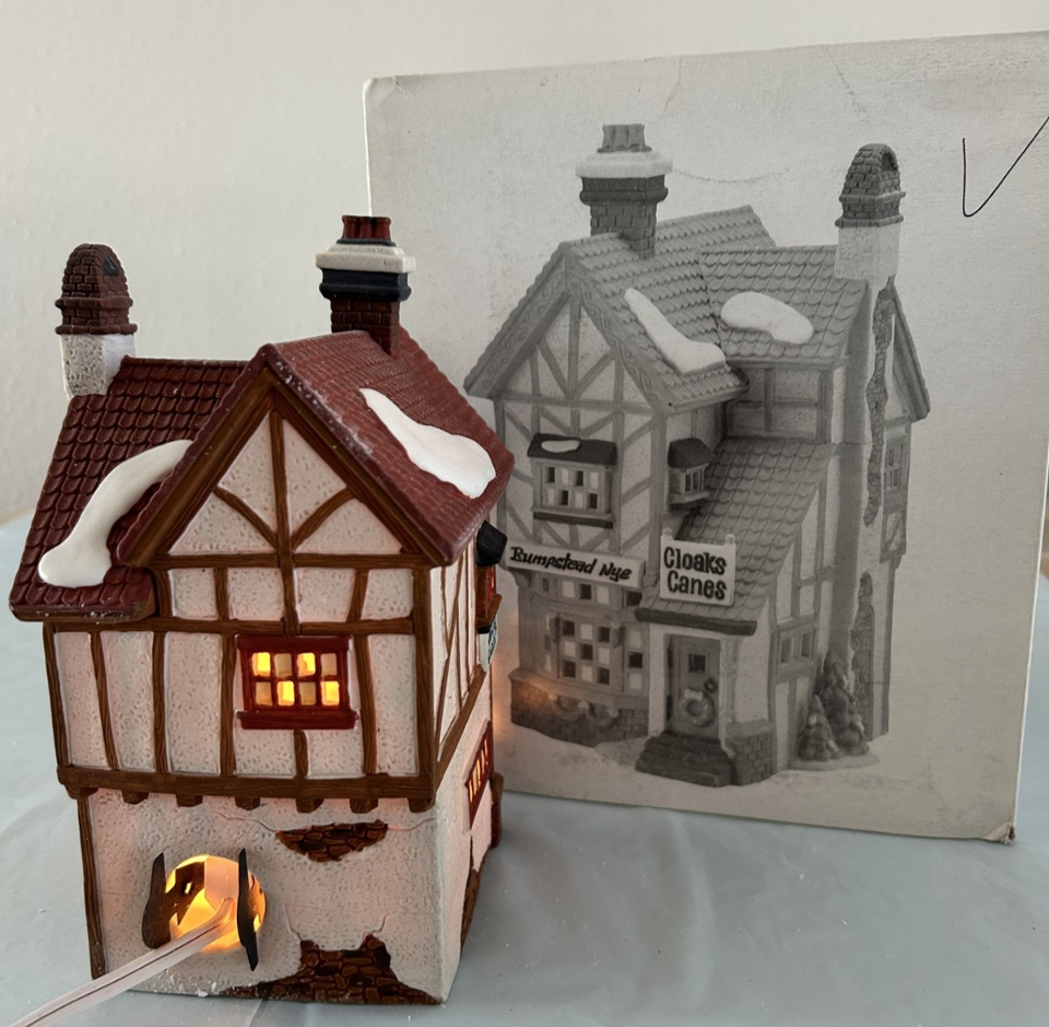 Department 56 Bumpstead Nye Cloaks & Canes Lighted Building 58084 ...