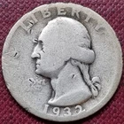 ◢ 1932 D Washington Quarter ◣25c Circulated #98267