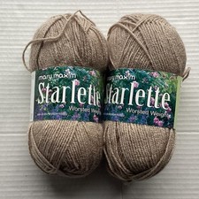 2 VTG New Mary Maxim Starlette Yarn 3.5oz 4 P...