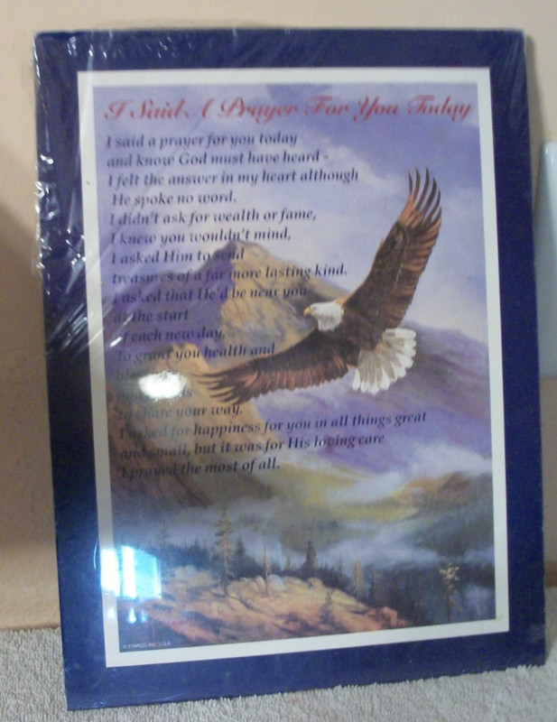 "I Said a Prayer For You Today" Wall Hanging