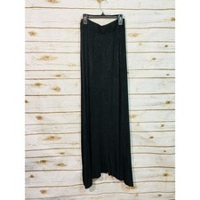 Brandy Melville Charcoal Asymmetrical Side Slit Skirt One Size .