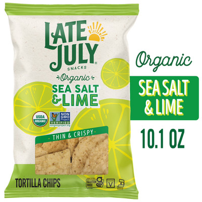 Late July Sea Salt & Lime Organic Tortilla Chips, 10.1 oz Bag
