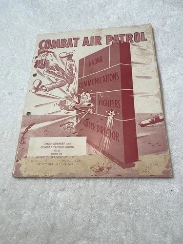 Combat Air Patrol WW2 Navy Training Division Aviation booklet military