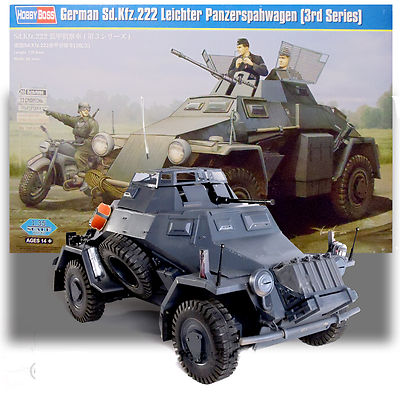 HOBBY BOSS 1/35 GERMAN SD.KFZ.222 LEICHTER PANZERSPAHWAGEN (3RD SERIES) KIT