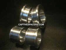 Yamaha FZ6 FAZER 600  2004- 2010  captive wheel Spacers. SILVER