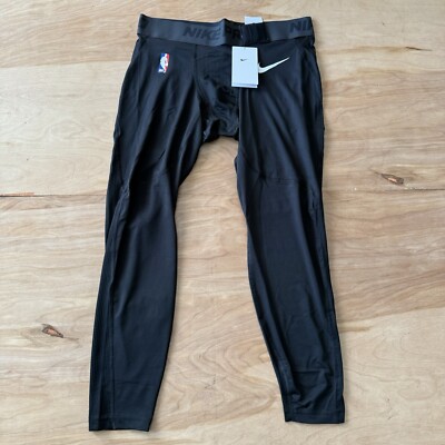 Nike Pro NBA Compression 3/4 Pants Team Issued Dri-Fit Black (DN1548-010) Sz XL