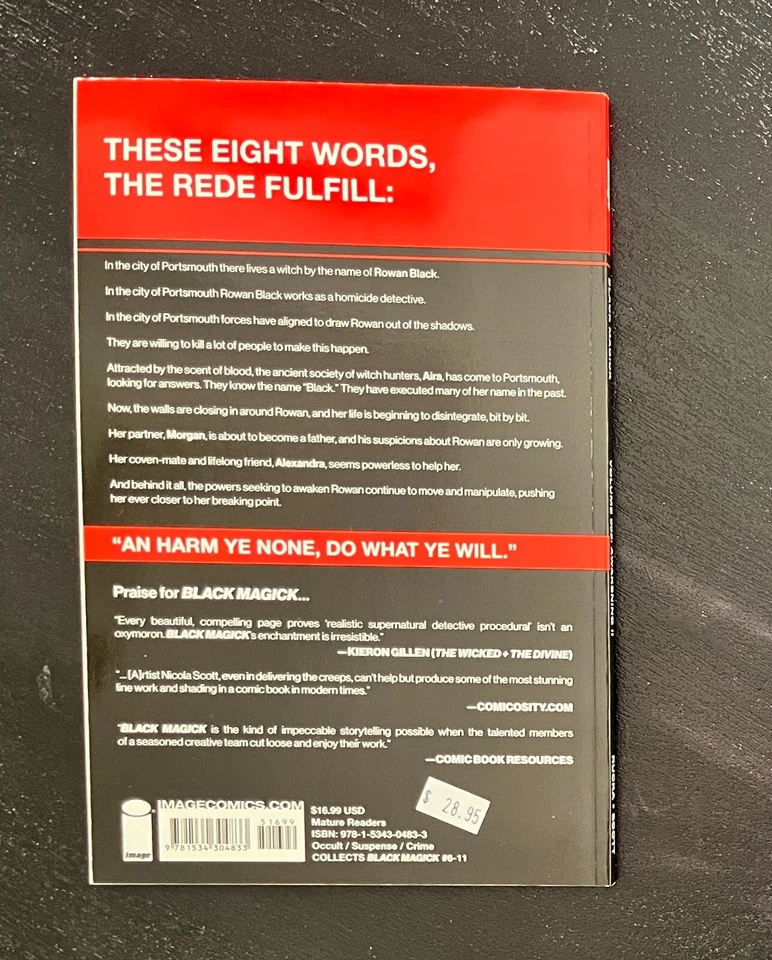 Black Magick Comic Book Volume 2 Awakening II Rucka Trade Paperback TPB Novel - image 2 of 4