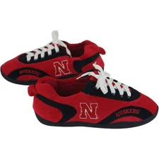 NEW Nebraska Cornhuskers All Around Sneaker Slippers by Comfy Feet - Small