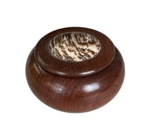 Vintage Small Wooden Trinket Dish/Box With Lid
