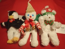 2023 Mr. Bingle Small Plush His Friends Bear Penguin Set of 3 NEW
