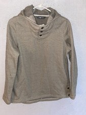 The North Face Pullover Womens Medium Cowl Funnel Neck Hoodie Gray Sweatshirt