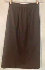 Vintage Evan Picone 100 Wool Black Pencil Skirt 25 Waist USA Lined Small