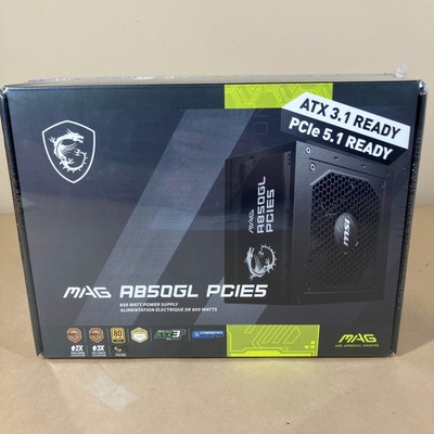 New MSi A850GL PCIE5 Fully Modular 850W Power Supply