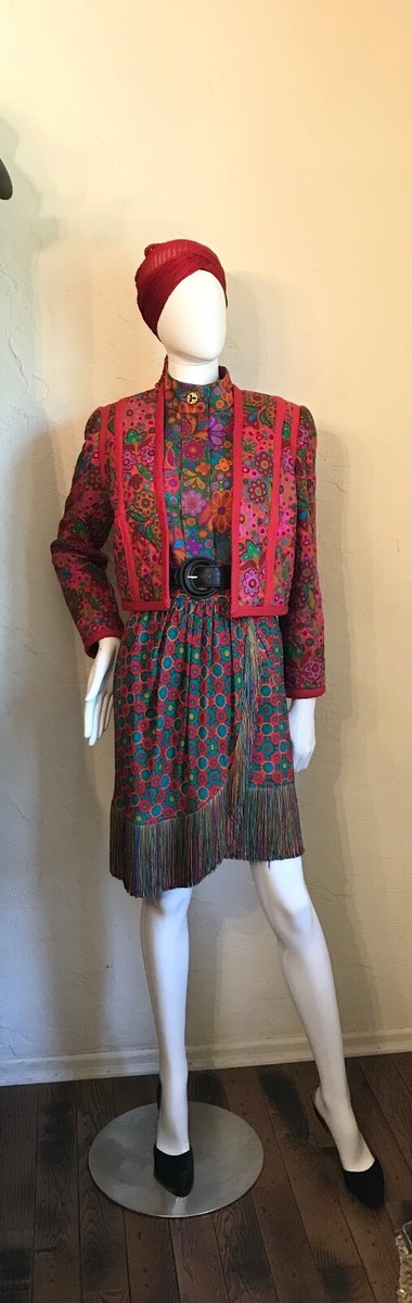 Vintage 1990-91 YSL Yves Saint Laurent Rive Gauche Colorful Vintage 1990-91 YSL Yves Saint Laurent Rive Gauche Colorful