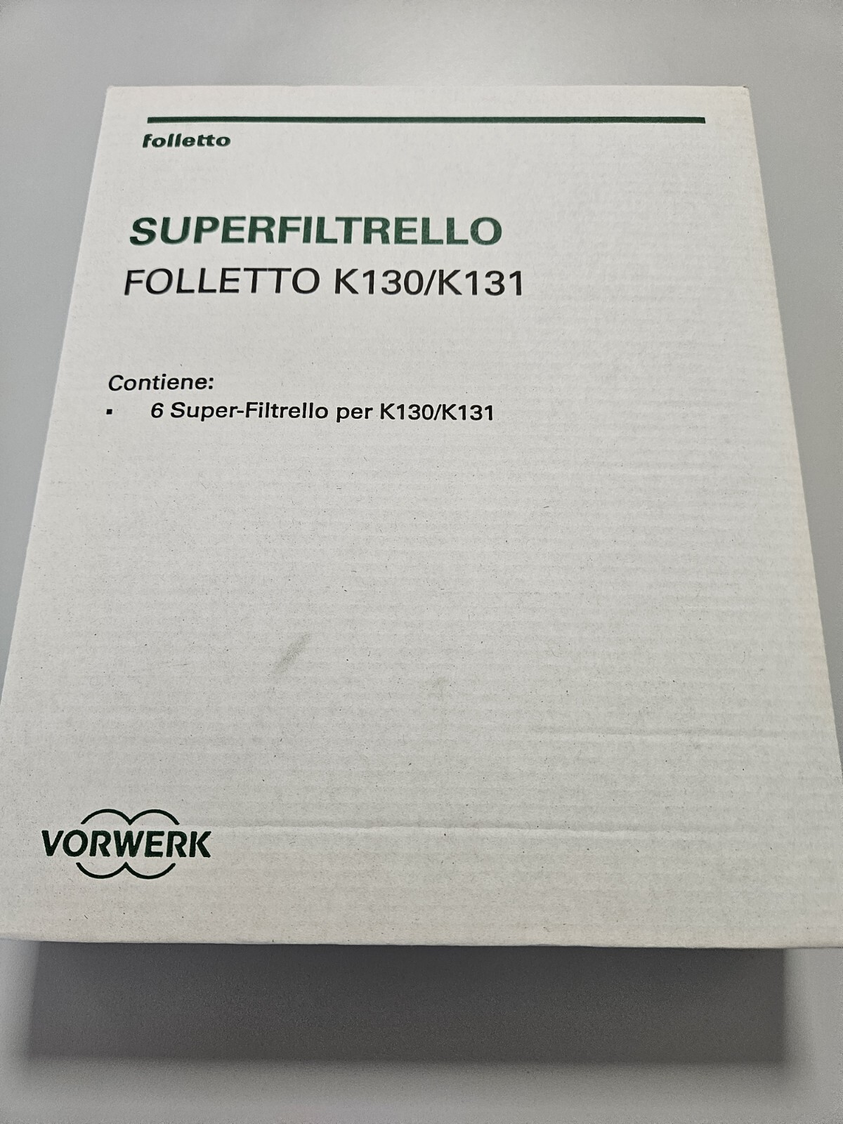 SACCHETTI FOLLETTO VK 130/131 ORIGINALE NUOVO FOLLETTMANIA CUNEO