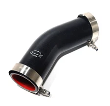  4-Ply 2" ID 45 Degree Elbow Silicone Hose + T Bolt Clamp BLACK