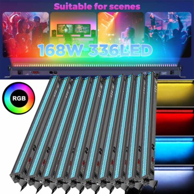 Wall Wash Light Bar 336LED RGB 3in1 DMX Stage DJ Disco Party Strobe Beam Light