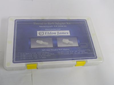 Eldon James Adapter Kit 1/16'' - 3/4'' Kynar Threaded #EJK200NK