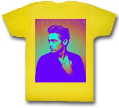 James Dean 1950's Legend Icon JD Color Photo Men's T Shirt  