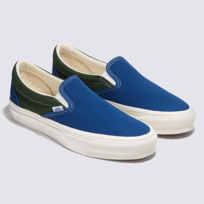 Vans Premium BMX Slip-on Reissue 98 LX Skate Sneakers Blue VN000CSEY7G US 4-13