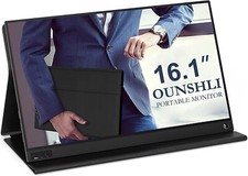 OUNSHLI 1080P Portable Monitor Laptop 161 Full HD Dual Computer Monitor US