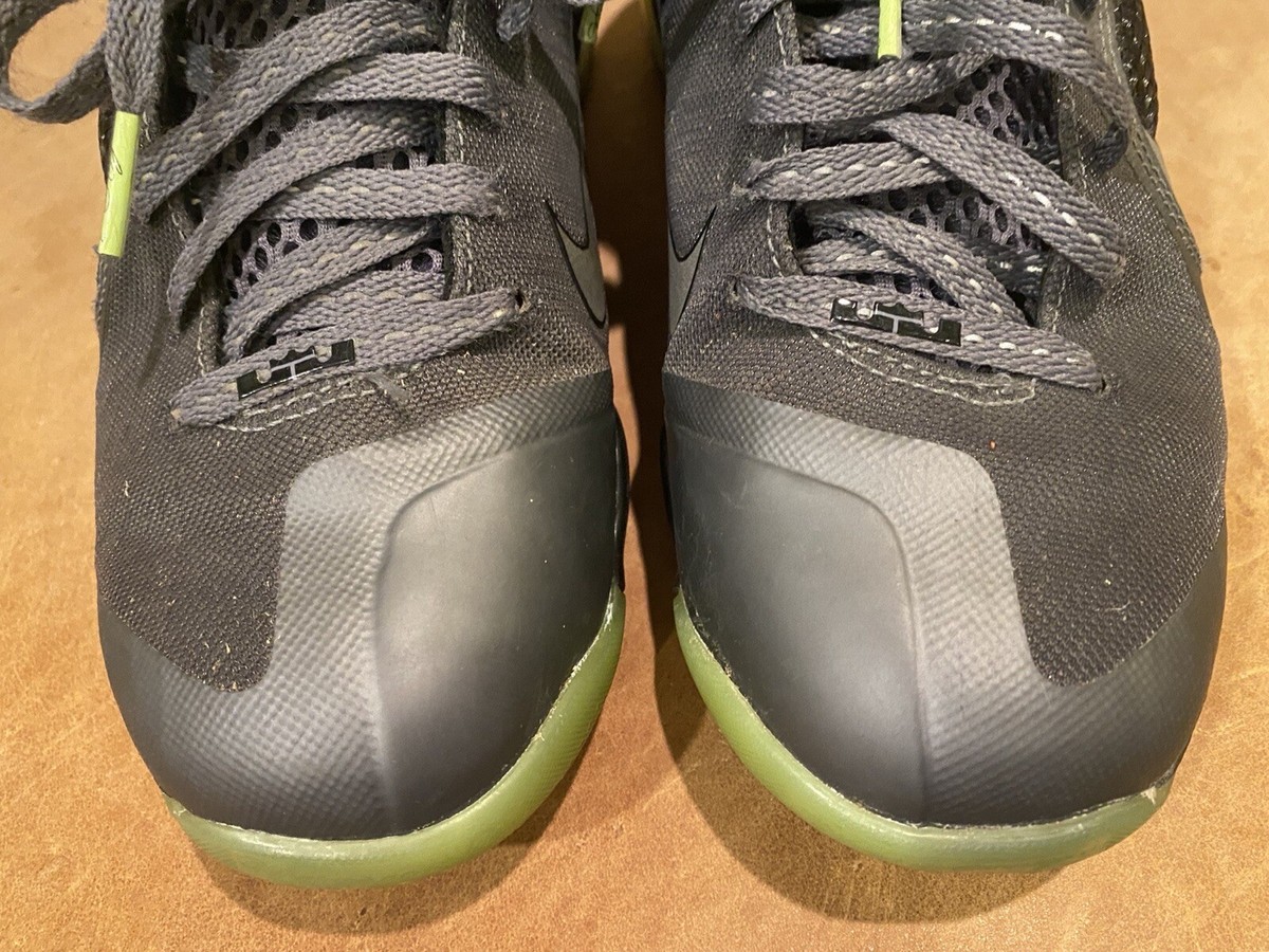 Nike LeBron 9 Low Dunkman Youth 6Y‎ Black Grey Green Basketball Shoes Lebron 9 GS Dunkman Electric Grey Neon Green Black 472664  main image 2
