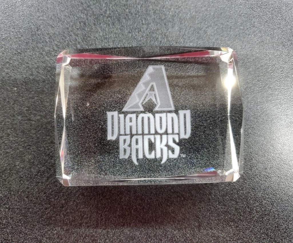Diamondbacks Paper ARIZONA DIAMONDBACKS MVP Crystal Display Paper Weight w/Case 3 1/4x 2 3 ...
