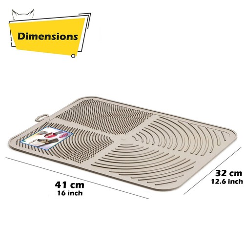 Cat Litter Tray Mat Clean Floor Pet Quality Placemat Box Pan Toilet Pad Kitten - 第 19/23 張圖片