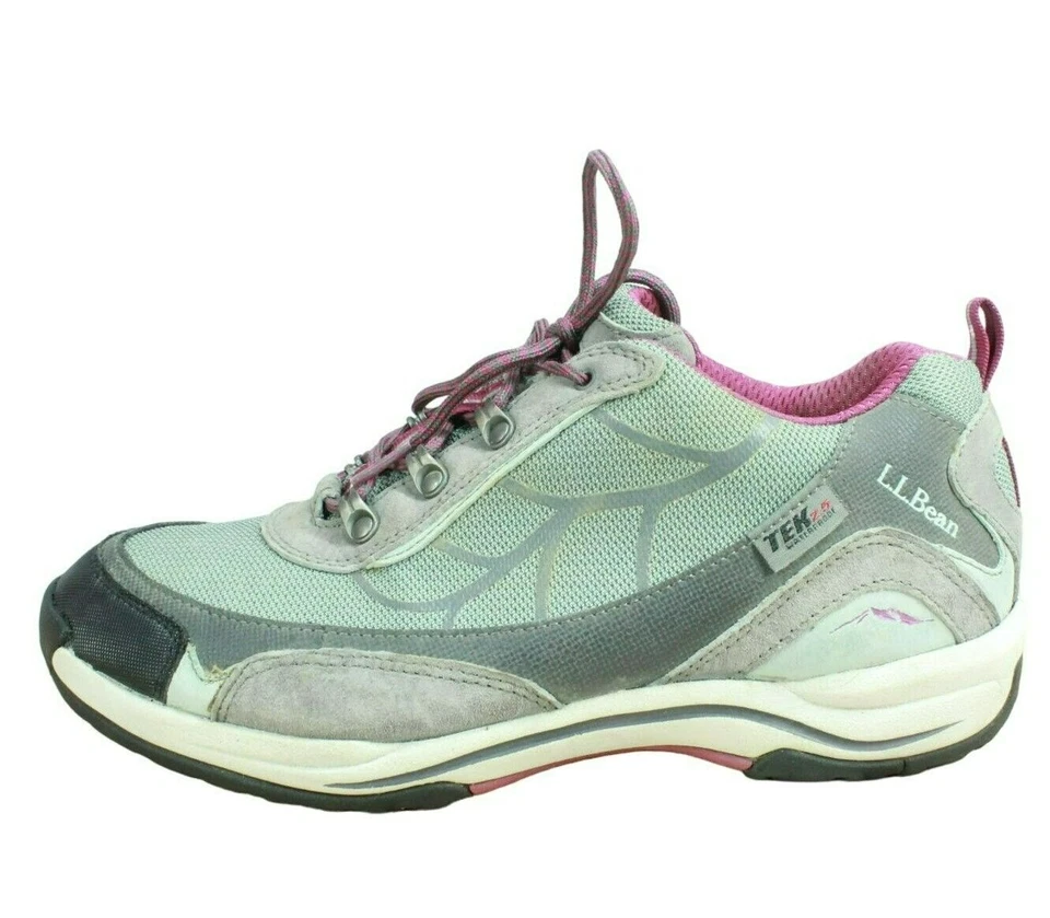L.L. Bean Tek 2.0 wasserdichte grüne Damen-Schnürschuhe Wandern Größe 11