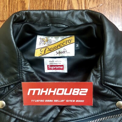 New Supreme Schott Chief Tassel Perfecto Leather Jacket Motorcycle